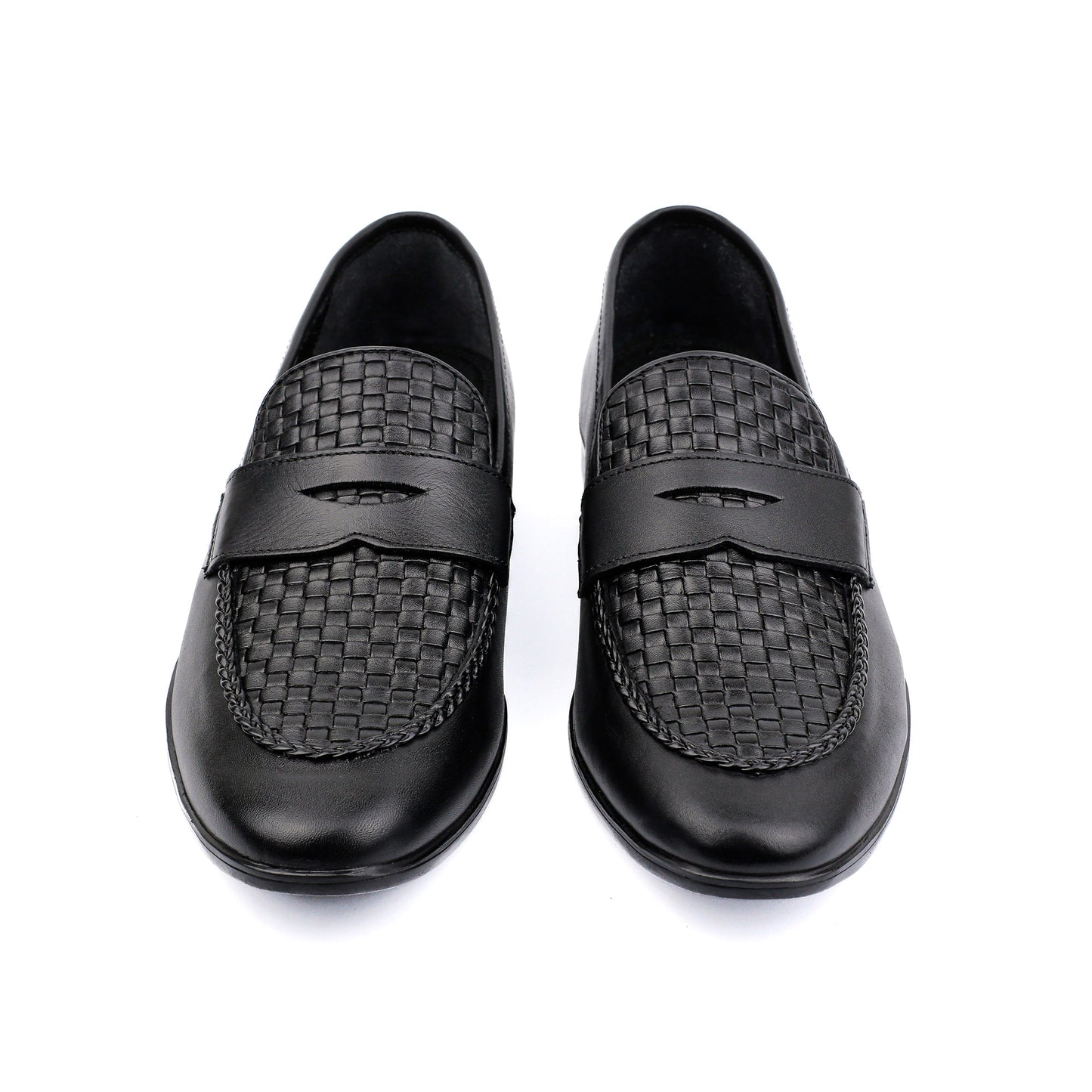 BRAIDED LEATHER FORMAL SHOES