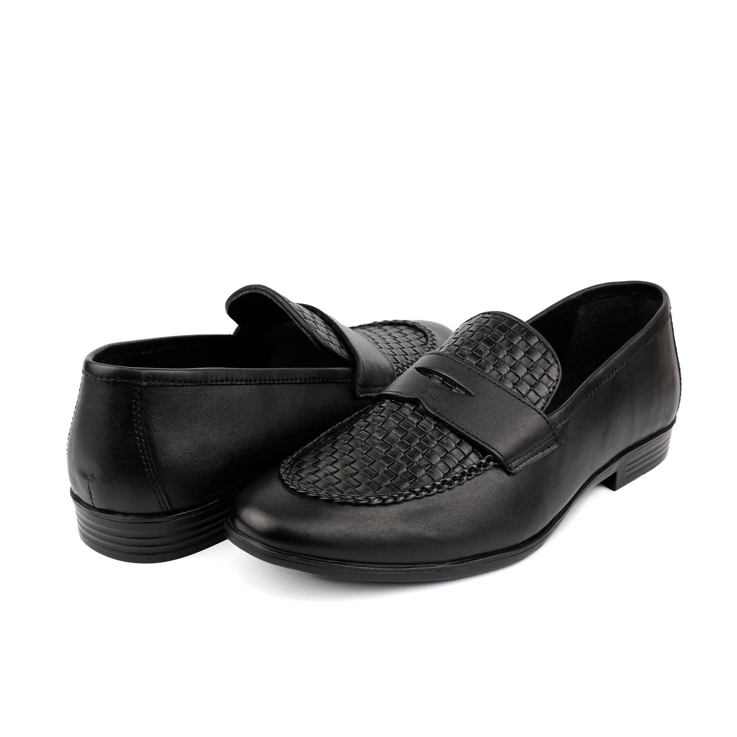 BRAIDED LEATHER FORMAL SHOES