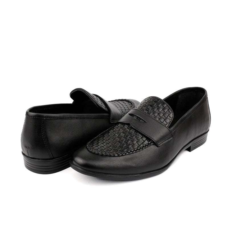 BRAIDED LEATHER FORMAL SHOES