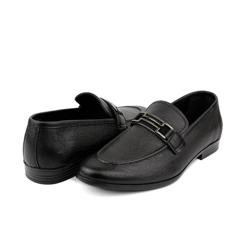 PEBBLE GRAIN LEATHER SHOE