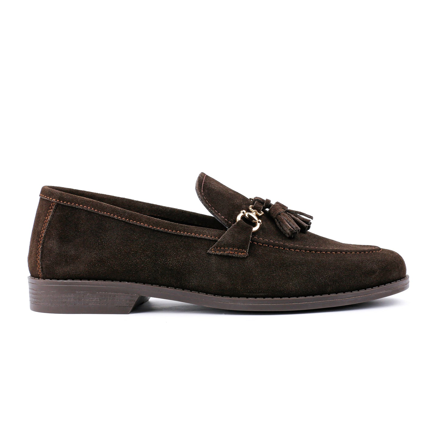BROWN SUEDE TASSEL SHOES