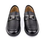 PEBBLE GRAIN LEATHER SHOES