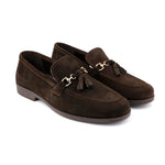 BROWN SUEDE TASSEL SHOES