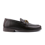 BROWN TEXTURED LEATHER SHOES