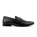 BLACK PATENT TEXTURED SHOES