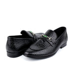 BLACK PATENT TEXTURED SHOES
