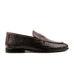 SPLIT LEATHER TEXTURED SHOES
