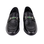 BLACK PATENT TEXTURED SHOES