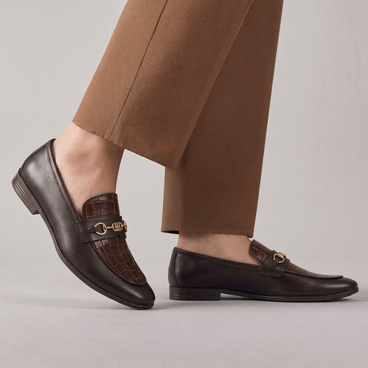 SPLIT LEATHER BUCKLE SHOES