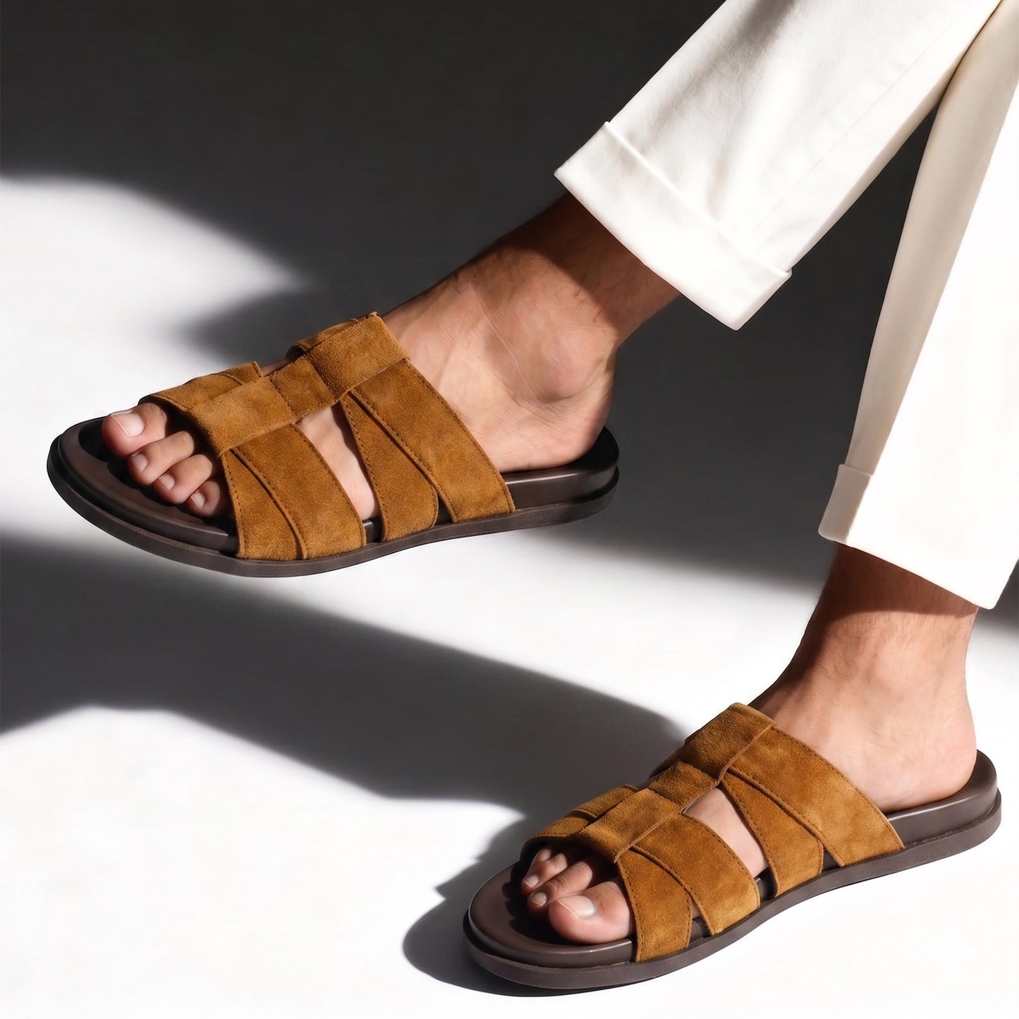 SUEDE LEATHER EVA SLIPPER