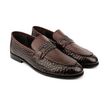 SPLIT LEATHER TEXTURED SHOES