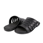 BLACK ANILINE LEATHER SLIPPER