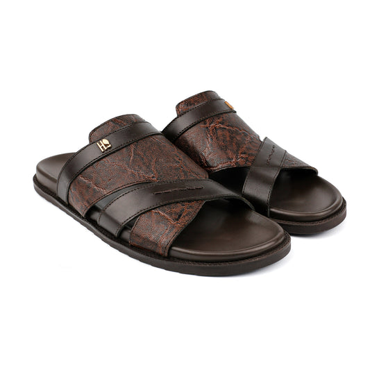 MULTI PIECE LEATHER SLIPPER