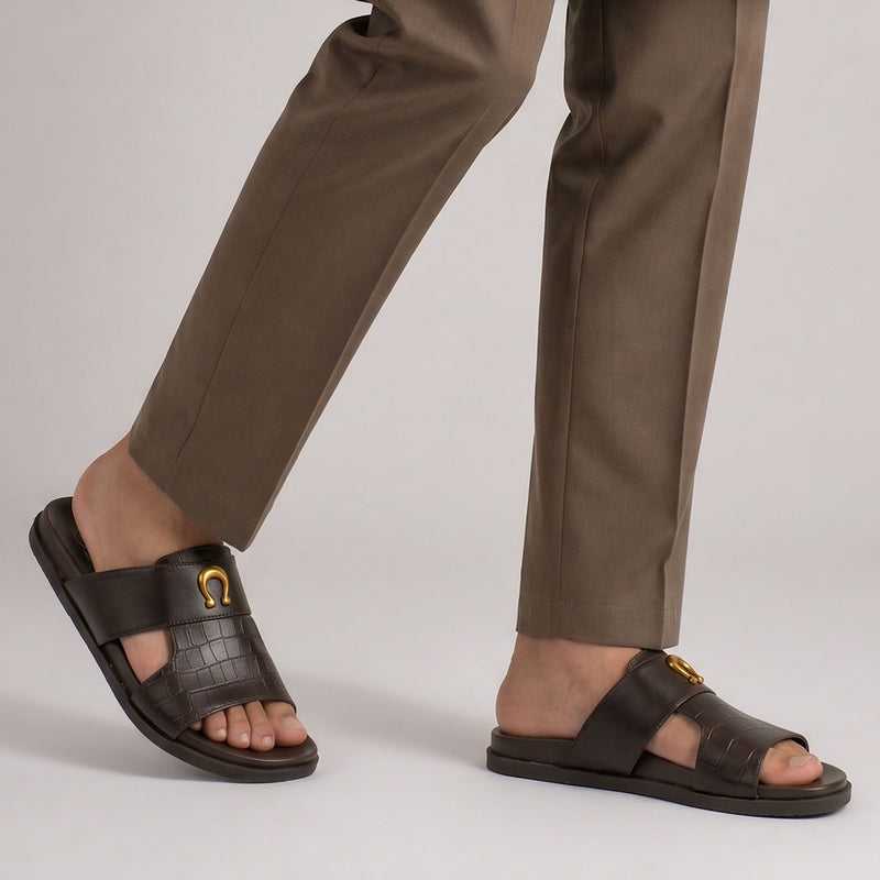 SPLIT LEATHER COMFORT SLIPPER