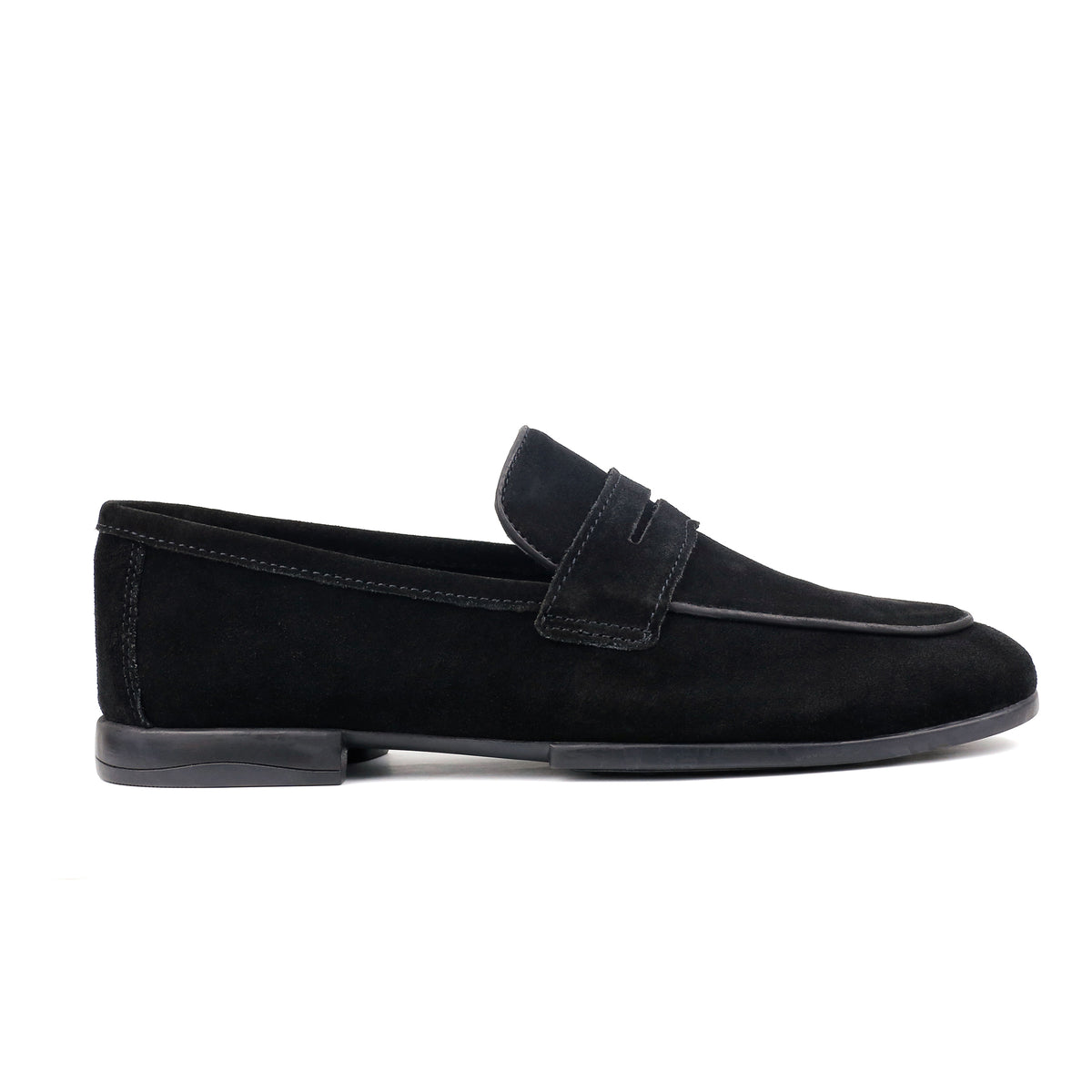 BLACK SUEDE LEATHER LOAFERS