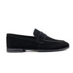 BLACK SUEDE LEATHER LOAFERS
