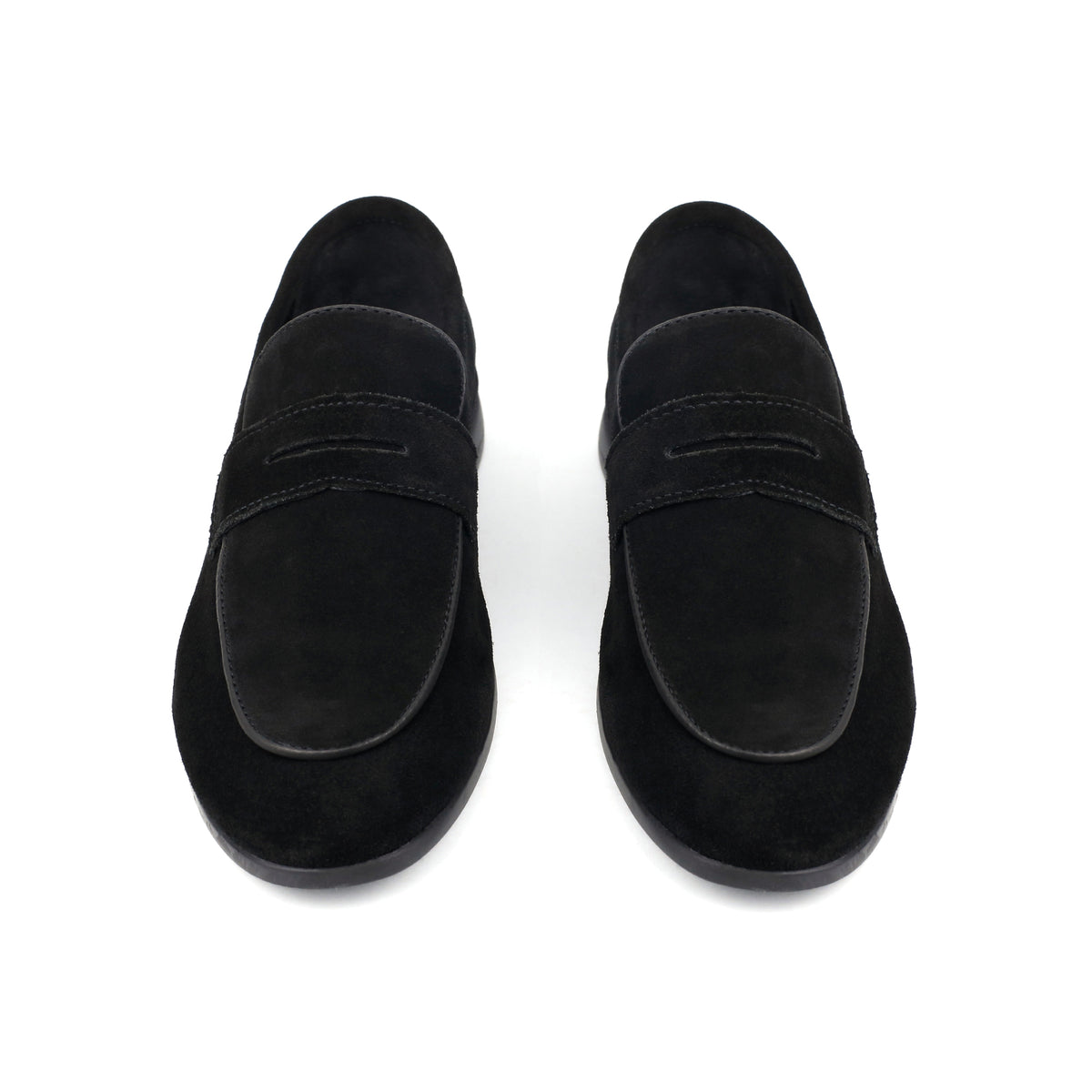 BLACK SUEDE LEATHER LOAFERS