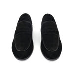BLACK SUEDE LEATHER LOAFERS