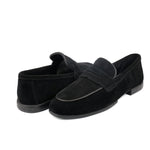 BLACK SUEDE LEATHER LOAFERS