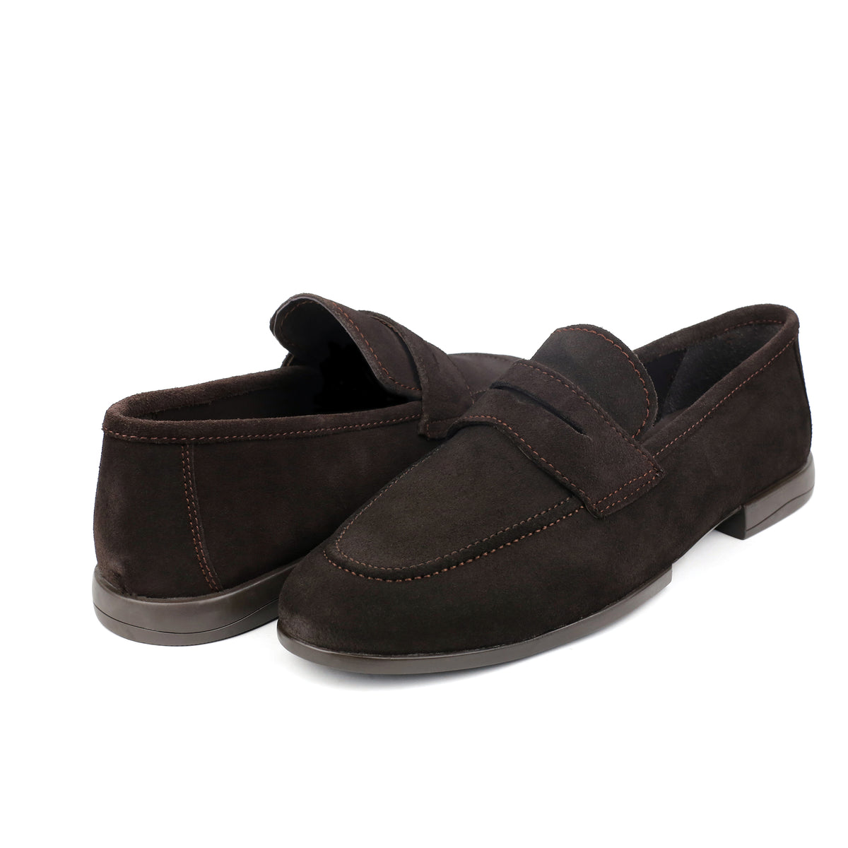 BROWN SUEDE LEATHER LOAFERS