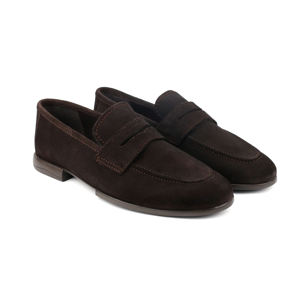 BROWN SUEDE LEATHER LOAFERS