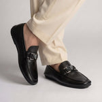 BLACK SOFT LEATHER SHOES