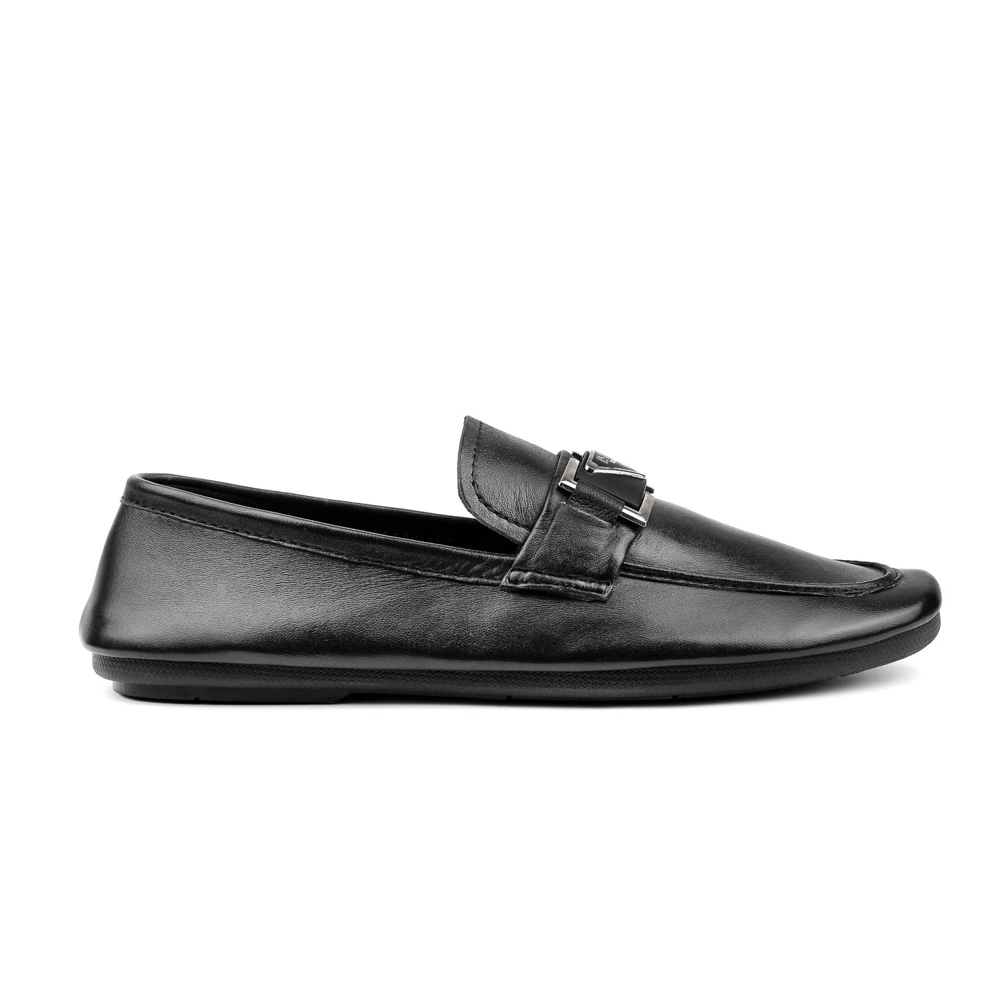 BLACK SOFT LEATHER SHOES