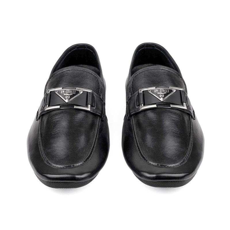 BLACK SOFT LEATHER SHOES