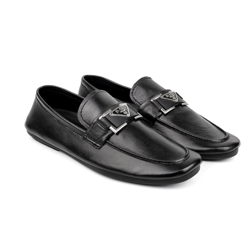 BLACK SOFT LEATHER SHOES