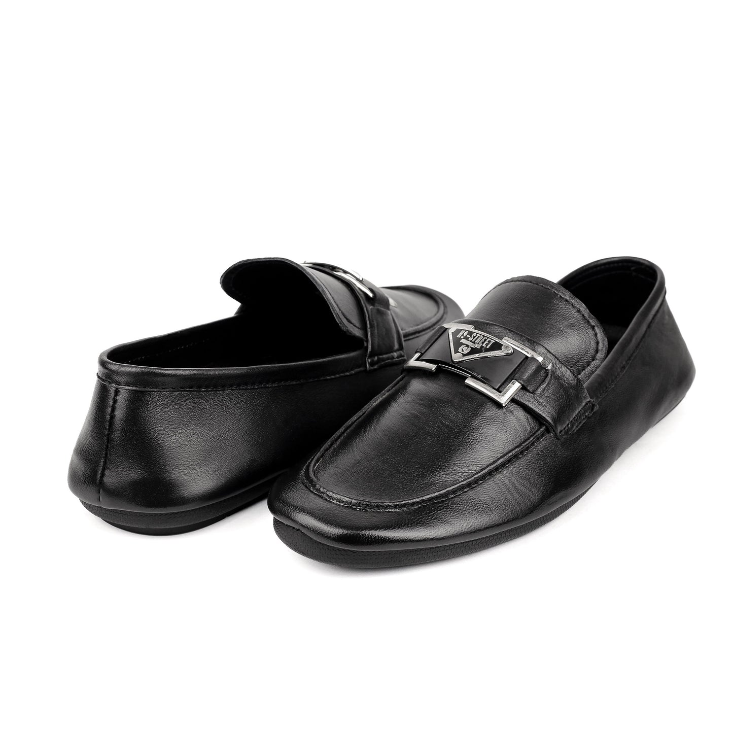 BLACK SOFT LEATHER SHOES
