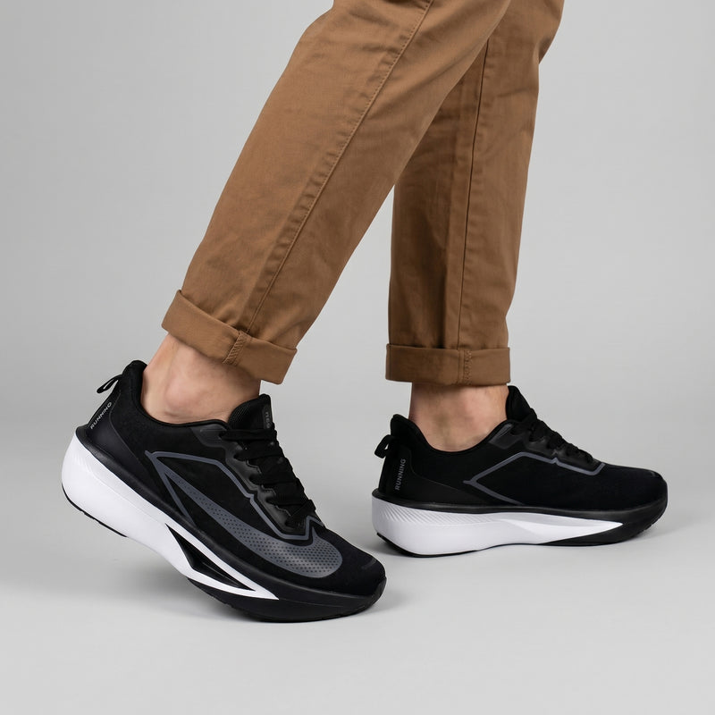 BLACK MEMORY FOAM COMFORT TRAINER