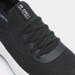 CASUAL BLACK KNIT SNEAKERS