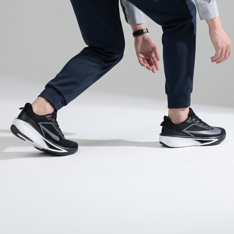 BLACK MEMORY FOAM COMFORT TRAINER