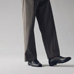 TWO TONE TEXTURED LEATHER SHOES