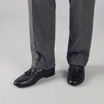 CONTRAST TASSEL LEATHER SHOES
