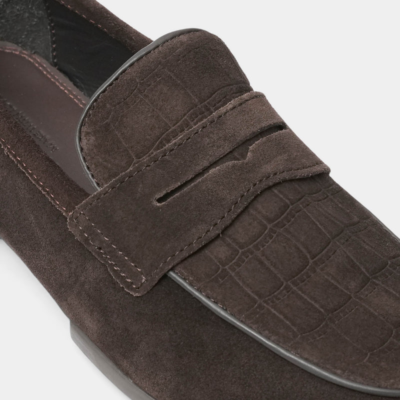 BROWN SUEDE LEATHER LOAFERS