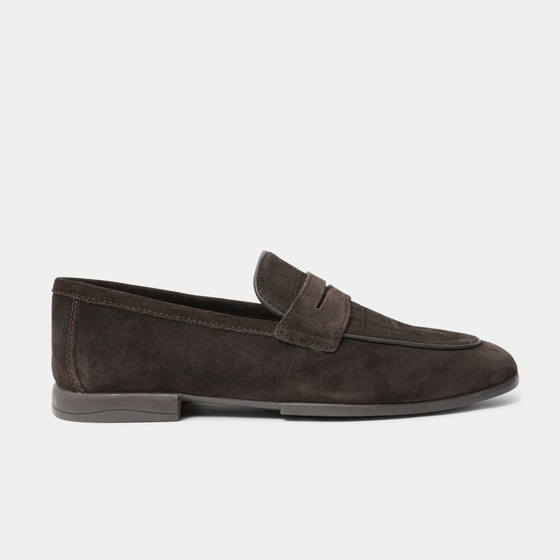 BROWN SUEDE LEATHER LOAFERS
