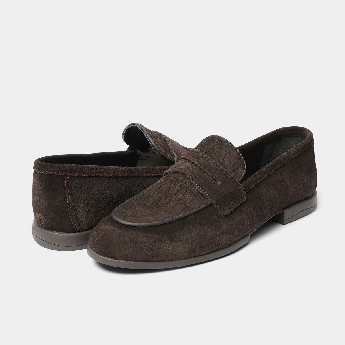 BROWN SUEDE LEATHER LOAFERS