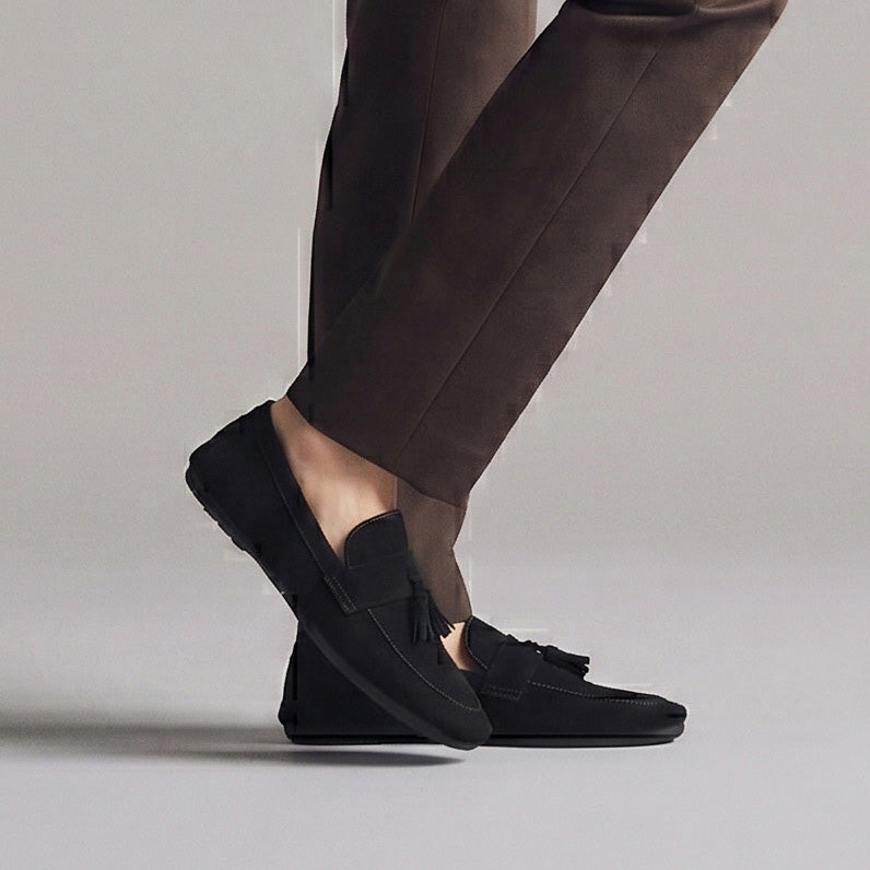 BLACK SUEDE TASSEL LOAFER
