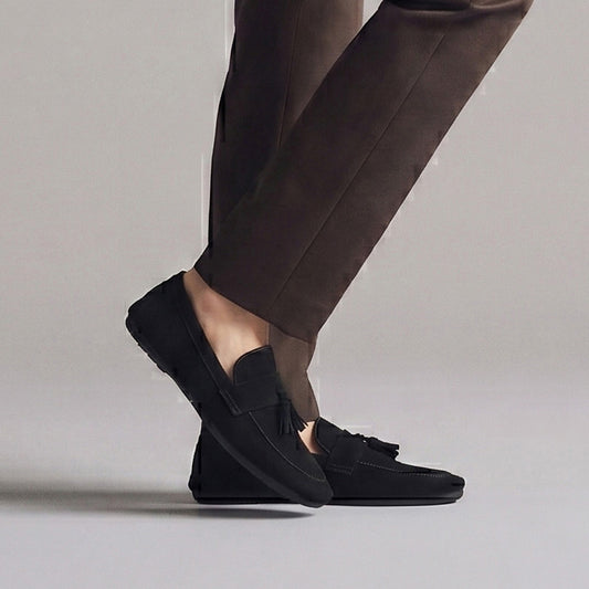 BLACK SUEDE TASSEL LOAFER