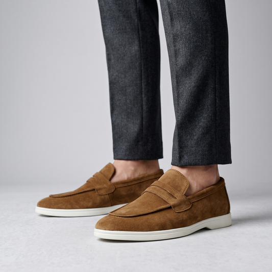 SUEDE LEATHER OLD MONEY SHOES