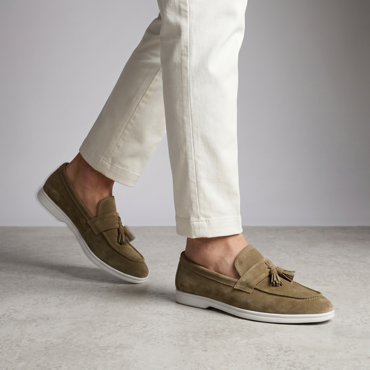 TASSEL SUEDE LEATHER LOAFERS