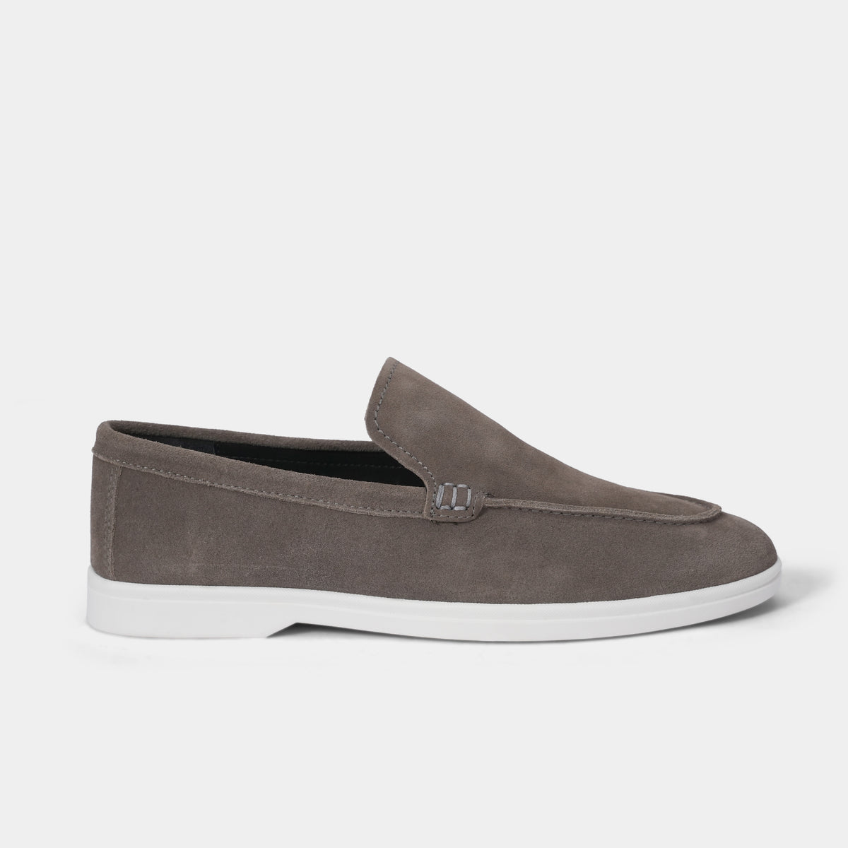 GREY SUEDE LEATHER LOAFERS