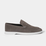 GREY SUEDE LEATHER LOAFERS