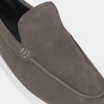 GREY SUEDE LEATHER LOAFERS