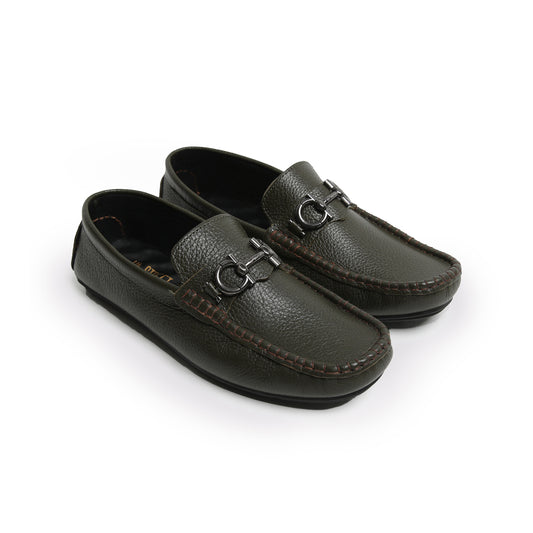 SOFT LEATHER BUCKLE MOCCASIN