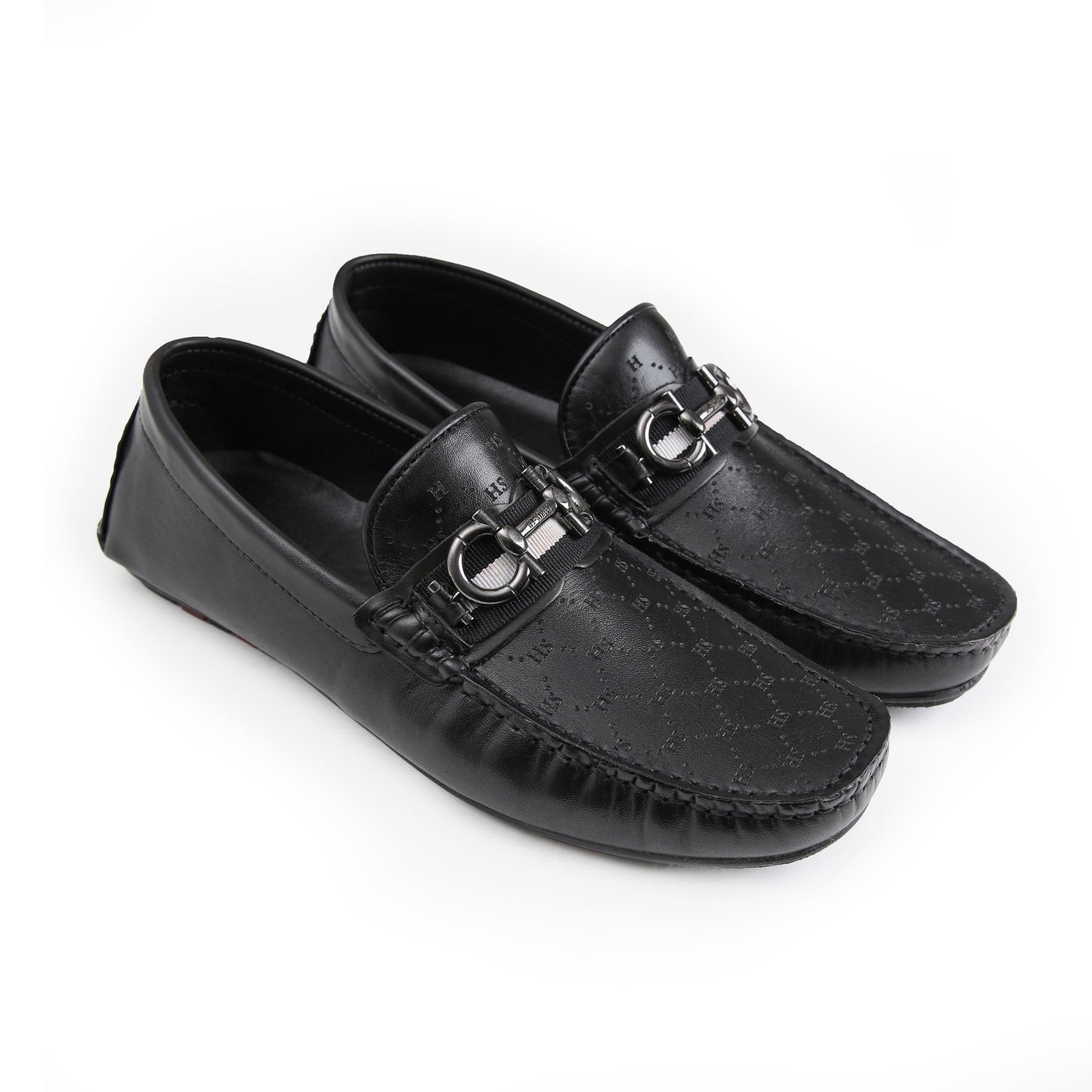 LASER PRINT LEATHER LOAFERS