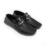 LASER PRINT LEATHER LOAFERS