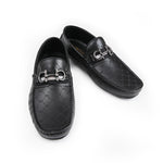 LASER PRINT LEATHER LOAFERS