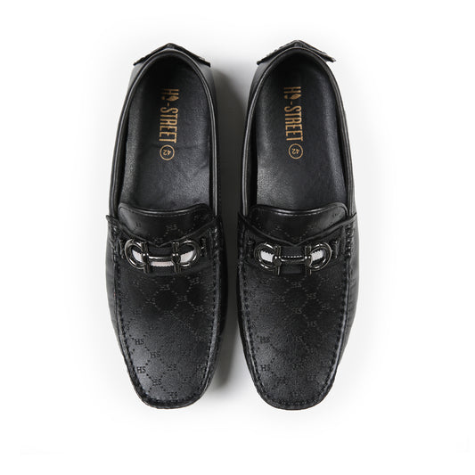 LASER PRINT LEATHER LOAFERS